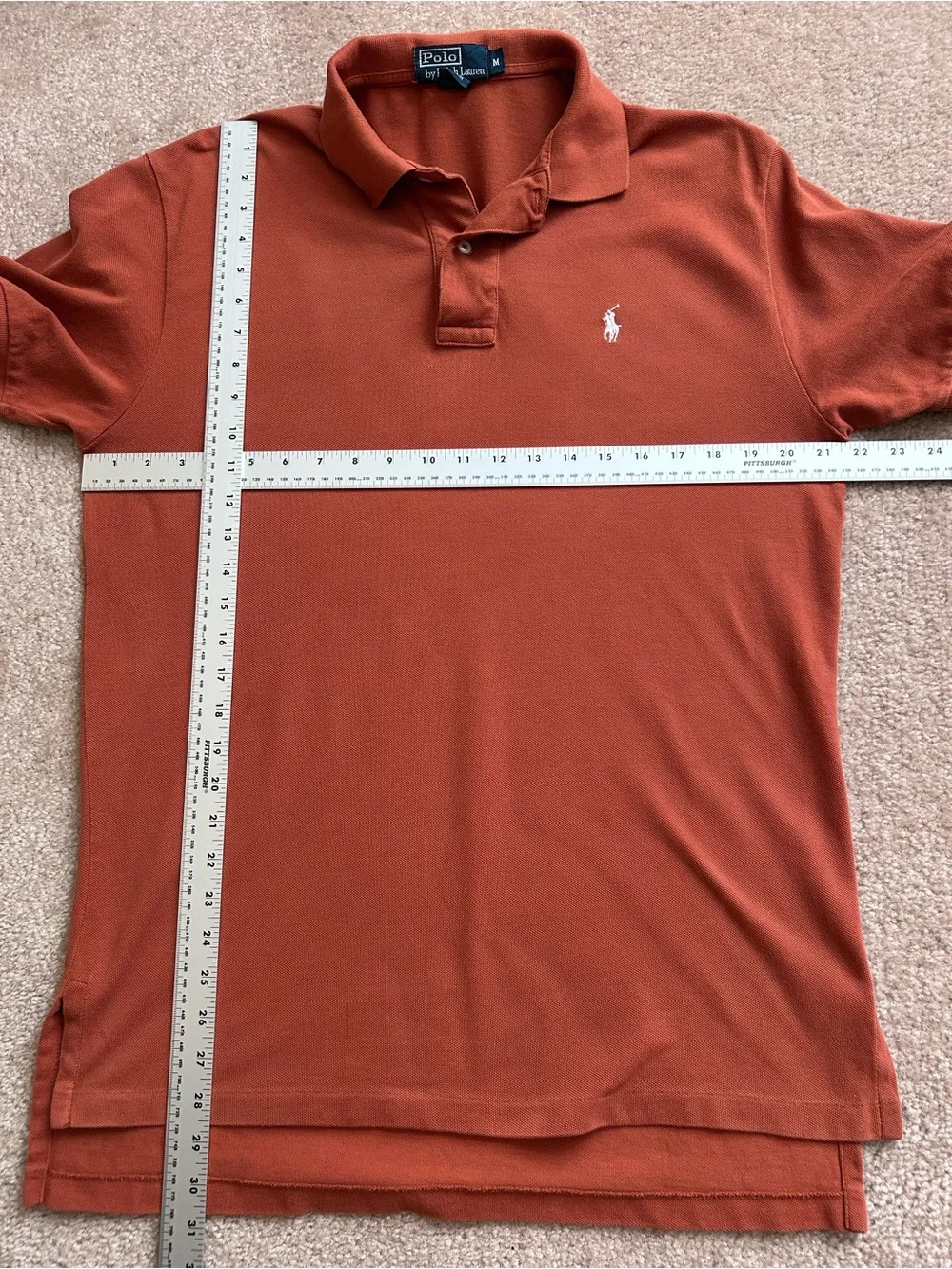 Polo Ralph Lauren Short Sleeve Burnt Orange Cotton Polo